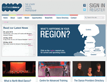 Tablet Screenshot of northwestdance.org.uk